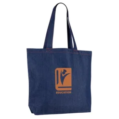 Gift Campaign Borsa in denim riciclato personalizzabile con manici lunghi 280 g/m2></noscript> Shopper In Cotone Personalizzate