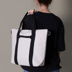 Gift Campaign Borsa in ecopelle morbida al tatto con doppio manico nero> Borse Da Palestra