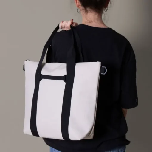 Gift Campaign Borsa in ecopelle morbida al tatto con doppio manico nero> Borse Da Palestra