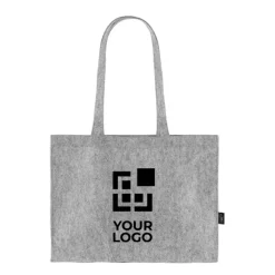 Gift Campaign Borsa in feltro di poliestere RPET 180g/m2 certificata e manici lunghi></noscript> Borse Di Tela Personalizzate
