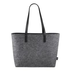 Gift Campaign Borsa in feltro RPET con manici in pelle sintetica Dual fabric> Borse Di Tela Personalizzate