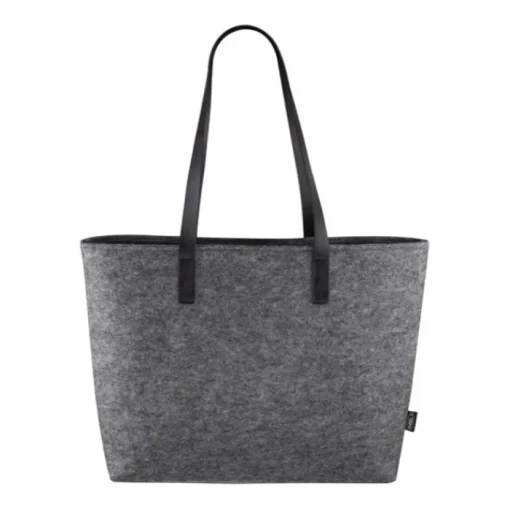 Gift Campaign Borsa in feltro RPET con manici in pelle sintetica Dual fabric> Borse Di Tela Personalizzate