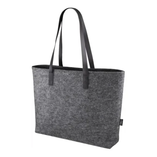 Gift Campaign Borsa in feltro RPET con manici in pelle sintetica Dual fabric> Borse Di Tela Personalizzate