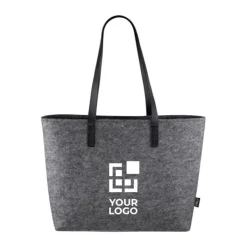 Gift Campaign Borsa in feltro RPET con manici in pelle sintetica Dual fabric></noscript> Borse Di Tela Personalizzate