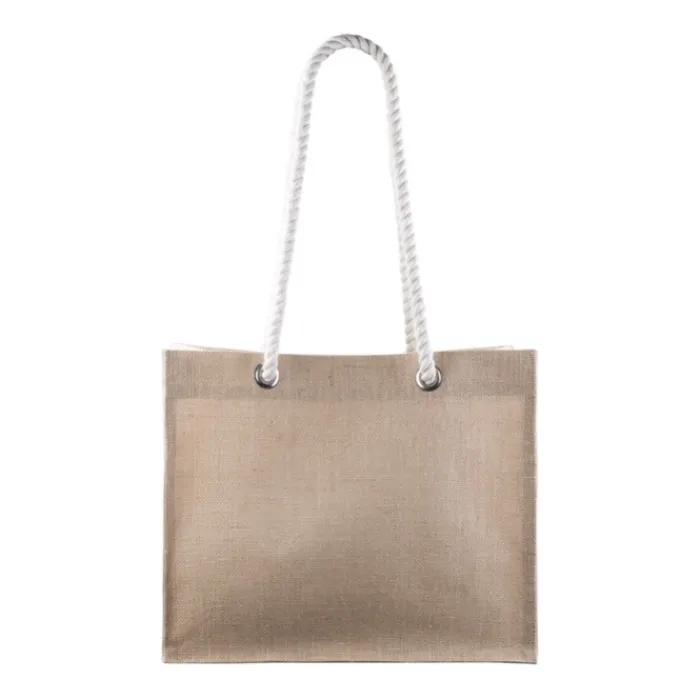 Gift Campaign Borsa in juta 325 g/m2 con interno laminato e manici in corda> Borse In Juta
