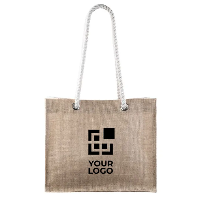 Gift Campaign Borsa in juta 325 g/m2 con interno laminato e manici in corda> Borse In Juta