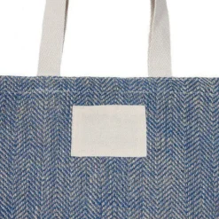 Gift Campaign Borsa in juta con manici in cotone e tessuto con motivo a zig-zag></noscript> Borse In Juta