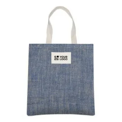 Gift Campaign Borsa in juta con manici in cotone e tessuto con motivo a zig-zag></noscript> Borse In Juta