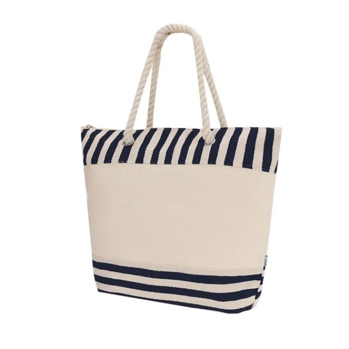 Gift Campaign Borsa in RPET con interno in alluminio e motivo a righe> Borse Termiche