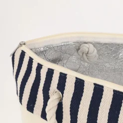 Gift Campaign Borsa in RPET con interno in alluminio e motivo a righe><noscript><img width=