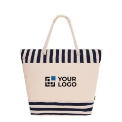 Gift Campaign Borsa in RPET con interno in alluminio e motivo a righe><noscript><img width=