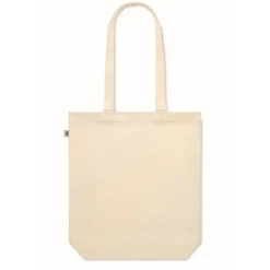 Gift Campaign Borsa in tela organica con logo con soffietto 270 g/m2 Eco Strong></noscript> Tote Bag Personalizzate|Shopper In Cotone Personalizzate