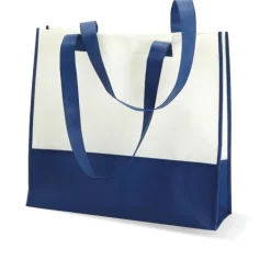 Gift Campaign Borsa in TNT personalizzata con fondo e manici colorati 80 g/m2 Vibe> Shopper Tnt|Borse Di Tela Personalizzate