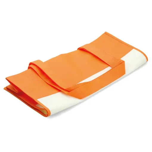 Gift Campaign Borsa in TNT personalizzata con fondo e manici colorati 80 g/m2 Vibe> Shopper Tnt|Borse Di Tela Personalizzate