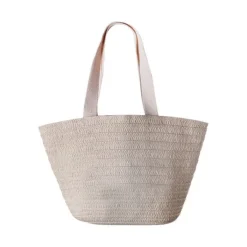 Gift Campaign Borsa mare in carta di paglia con manici e tasca esterna in cotone></noscript> Borse In Juta