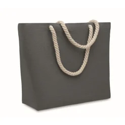 Gift Campaign Borsa mare in cotone riciclato da 220 g/m2 con manici in corda> Shopper In Cotone Personalizzate