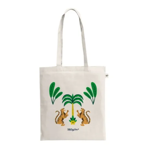 Gift Campaign Borsa multiuso in cotone riciclato con manici lunghi 180 g/m2> Shopper In Cotone Personalizzate