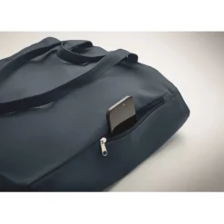 Gift Campaign Borsa per la spesa con tasca laterale in poli cotone riciclato 380g/m²></noscript> Shopper In Cotone Personalizzate|Borse Per La Spesa