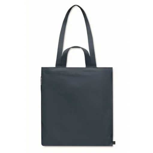 Gift Campaign Borsa per la spesa con tasca laterale in poli cotone riciclato 380g/m²> Shopper In Cotone Personalizzate|Borse Per La Spesa