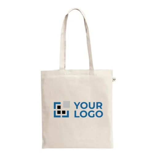 Gift Campaign Borsa per la spesa in cotone riciclato con manici lunghi 140 g/m2> Borse Per La Spesa|Shopper In Cotone Personalizzate