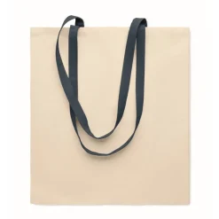 Gift Campaign Borsa per la spesa in cotone da 140 gr/m² con manici lunghi colorati></noscript> Shopper In Cotone Personalizzate
