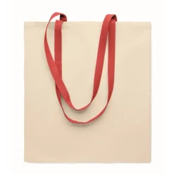 Gift Campaign Borsa per la spesa in cotone da 140 gr/m² con manici lunghi colorati></noscript> Shopper In Cotone Personalizzate