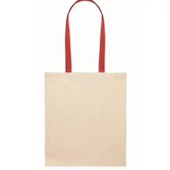 Gift Campaign Borsa per la spesa in cotone da 140 gr/m² con manici lunghi colorati></noscript> Shopper In Cotone Personalizzate