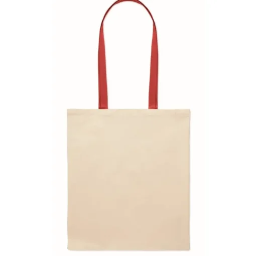 Gift Campaign Borsa per la spesa in cotone da 140 gr/m² con manici lunghi colorati> Shopper In Cotone Personalizzate