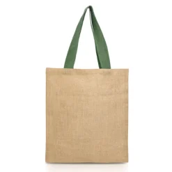 Gift Campaign Borsa per la spesa in juta con manici in cotone colorati 265 g/m2></noscript> Borse In Juta