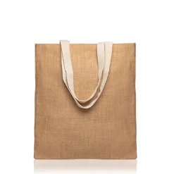 Gift Campaign Borsa per la spesa in juta con manici in cotone colorati 265 g/m2></noscript> Borse In Juta