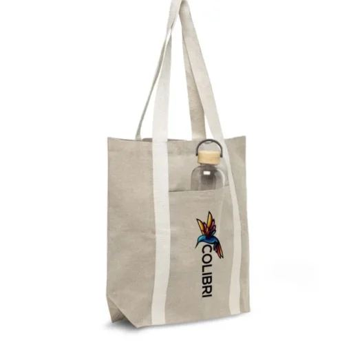 Gift Campaign Borsa per la spesa personalizzata in cotone riciclato 310 g/m2> Shopper In Cotone Personalizzate