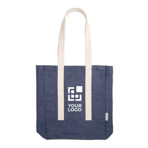 Gift Campaign Borsa personalizzata in denim 300g/m2 con tasca interna e manici lunghi> Borse Di Tela Personalizzate