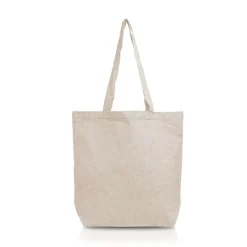 Gift Campaign Borsa pieghevole in cotone riciclato con tasca interna 190 g/m2></noscript> Shopper In Cotone Personalizzate