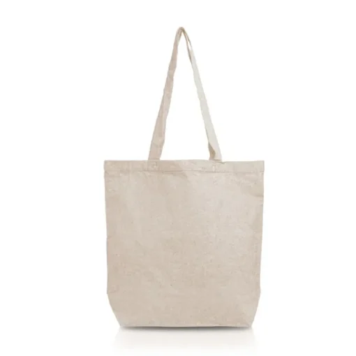 Gift Campaign Borsa pieghevole in cotone riciclato con tasca interna 190 g/m2> Shopper In Cotone Personalizzate