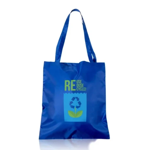 Gift Campaign Borsa pieghevole in rPET plastica riciclate ideale da portare ovunque 50g/m2> Borse Per La Spesa