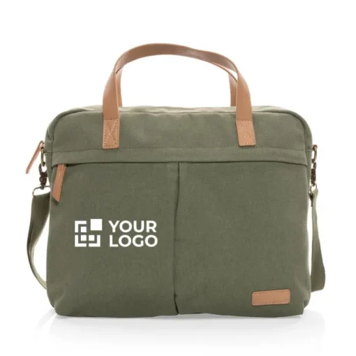 Gift Campaign Borsa porta computer con logo ecologica doppia tasca 15,6'' Getaway> Borse Porta Pc