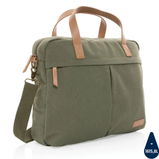 Gift Campaign Borsa porta computer con logo ecologica doppia tasca 15,6'' Getaway> Borse Porta Pc