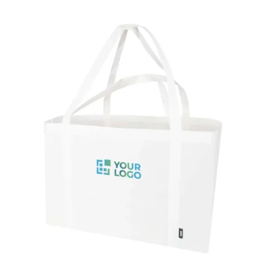 Gift Campaign Borsa promozionale extra large in poliestere riciclato con manici 65L> Borse Per La Spesa