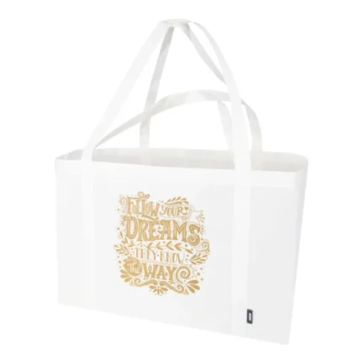 Gift Campaign Borsa promozionale extra large in poliestere riciclato con manici 65L> Borse Per La Spesa