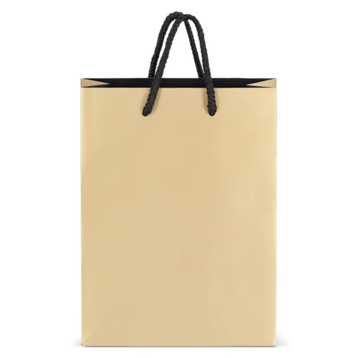 Gift Campaign Borsa regalo in carta con manici e interno nero 18x8x24 cm> Buste Di Carta