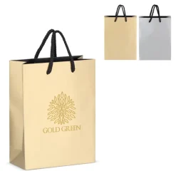 Gift Campaign Borsa regalo in carta con manici e interno nero 18x8x24 cm><noscript><img width=