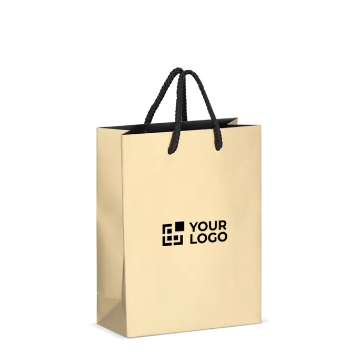 Gift Campaign Borsa regalo in carta con manici e interno nero 18x8x24 cm> Buste Di Carta