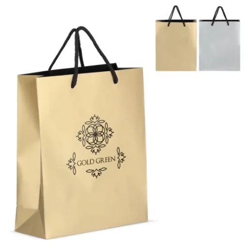 Gift Campaign Borsa regalo in carta con manici e interno nero 24x10x30 cm> Buste Di Carta
