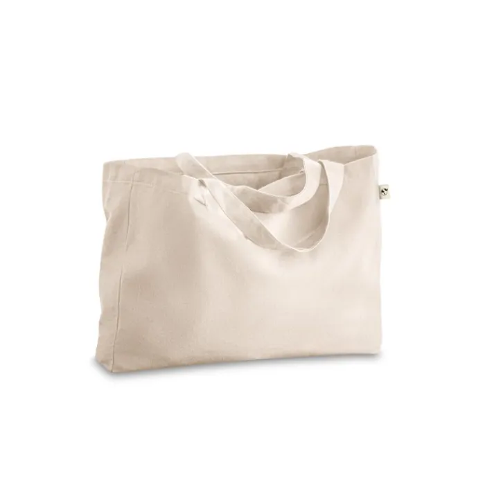 Gift Campaign Borsa shopper in cotone riciclato e poliestere manici lunghi 280g/m2> Shopper In Cotone Personalizzate