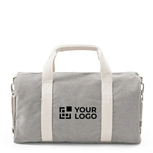 Gift Campaign Borsa sportiva in cotone riciclato ed rPET con tracolla> Borse Da Palestra