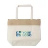 Gift Campaign Borsa termica con cerniera in cotone con bordo superiore in juta> Borse Termiche