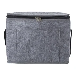 Gift Campaign Borsa termica con logo in feltro RPET con tasca frontale> Borse Termiche