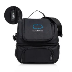 Gift Campaign Borsa termica con tracolla realizzata con bottiglie riciclate rPET> Borse Termiche