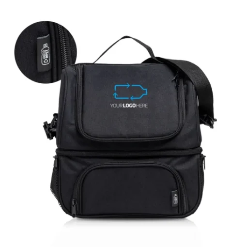 Gift Campaign Borsa termica con tracolla realizzata con bottiglie riciclate rPET> Borse Termiche
