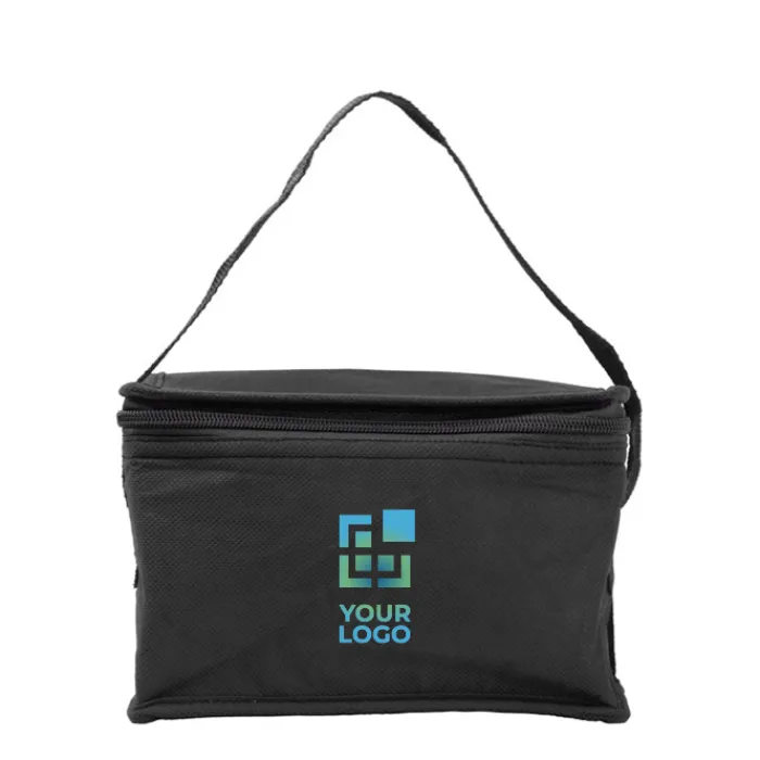 Gift Campaign Borsa termica da 80g/m2 con manico coordinato 6 lattine in TNT> Borse Termiche